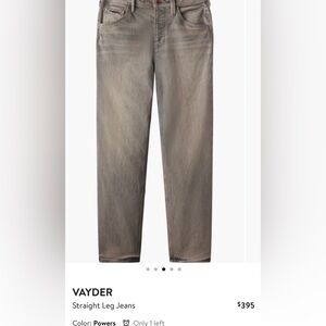 Vayder tapered straight power jeans sz 32